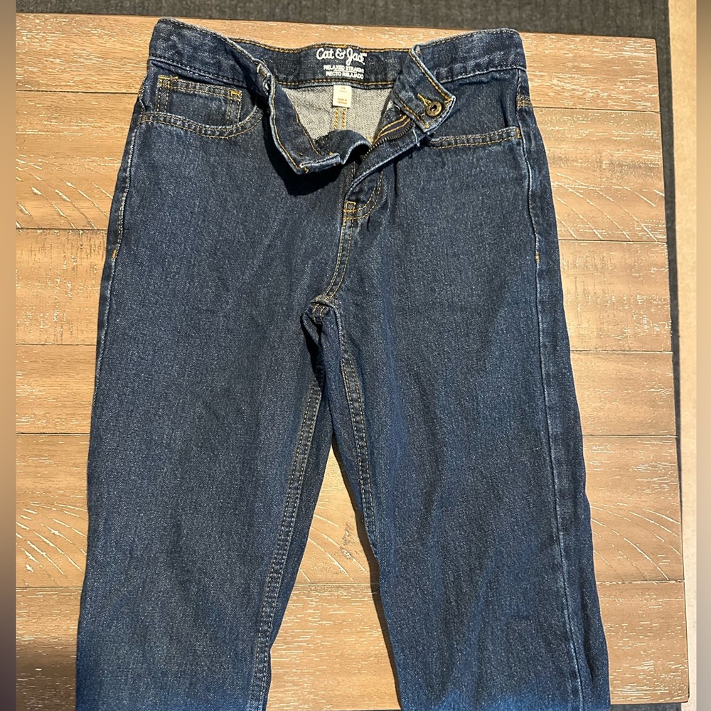 Cat & Jack Boys/Teen/Preteen Dark Blue Straight Jeans
